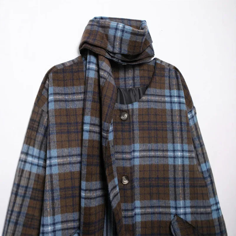 Eleanor | Women's Timeless Check Pattern Plaid Wool Coat