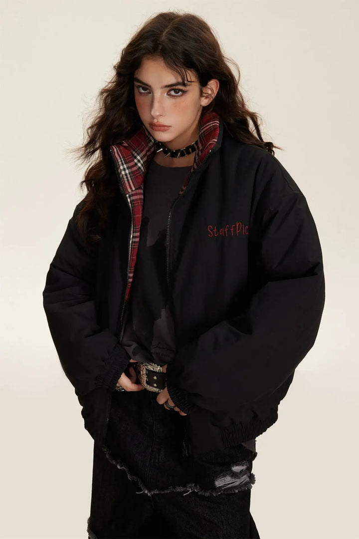 Lorelei | Women's Reversible Puffer Jacket with Stand-Up Collar