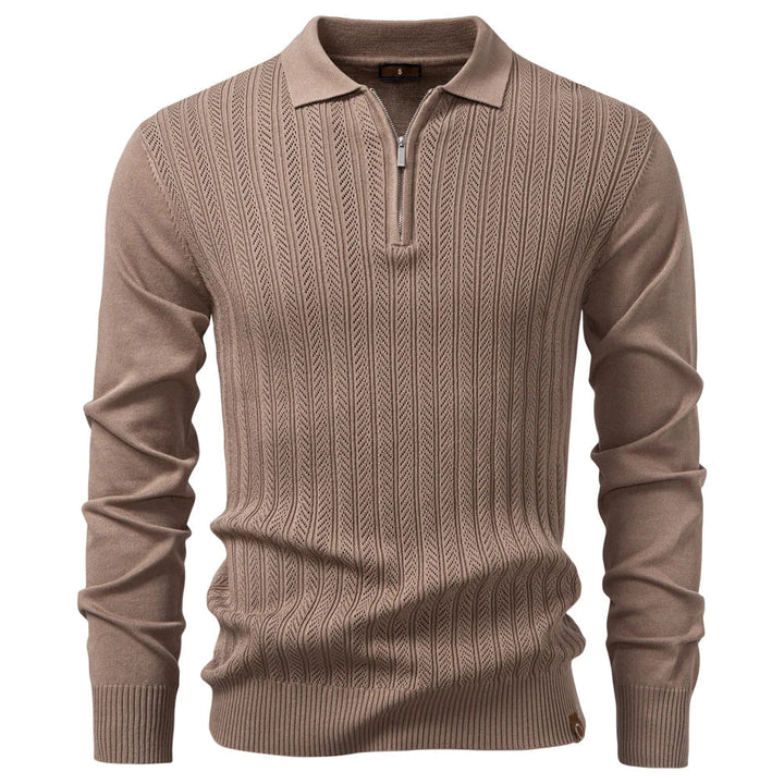 Slim-Fit & Casual Polo with Zipper