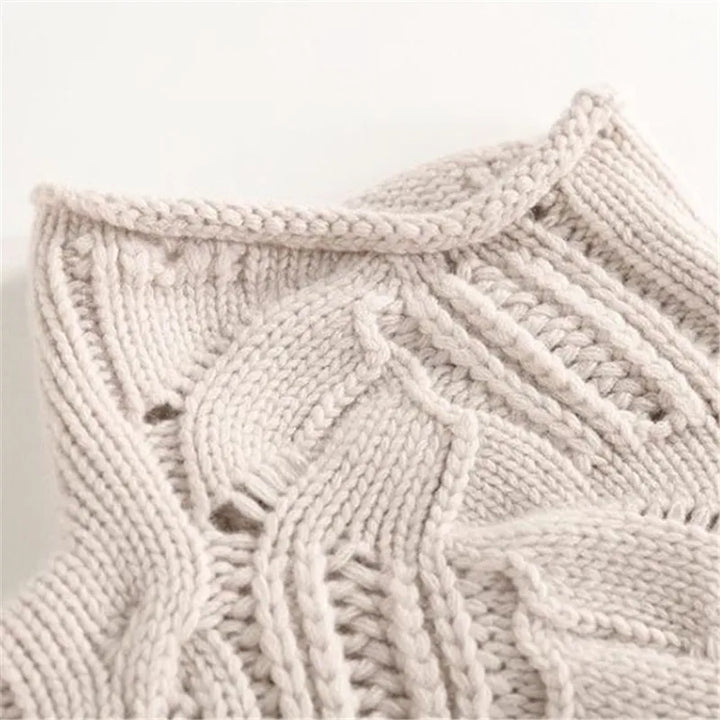 Octavia | Women's Cozy Cashmere Sweater with Ribbed Details
