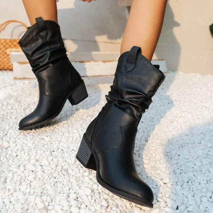 Silvana Genuine Leather Ankle Boots