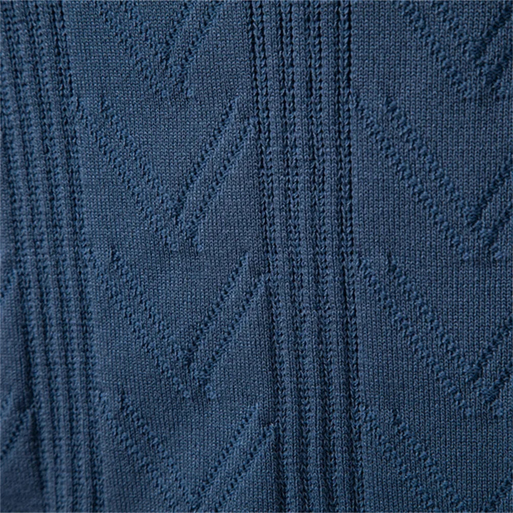 Knitted Luxury Polo with V-Neck