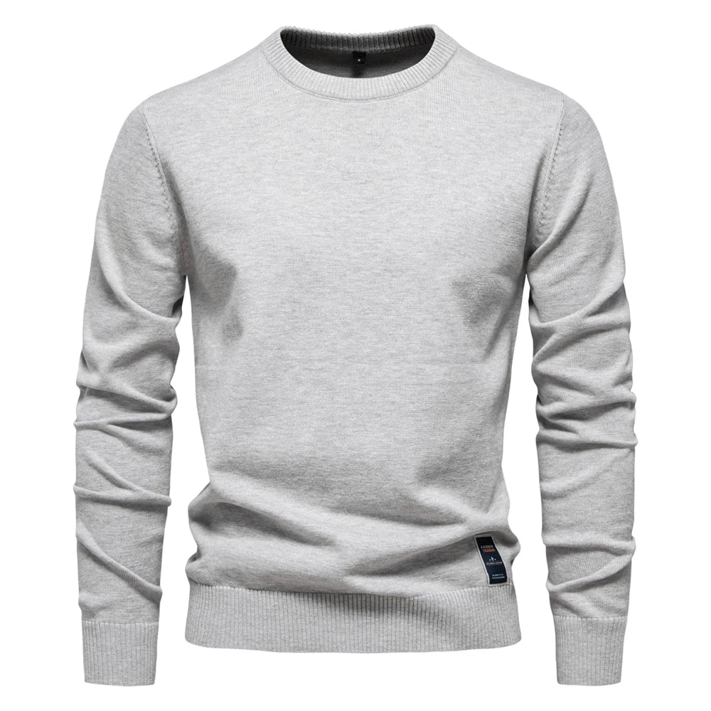 Casual Sweater with Round Neck
