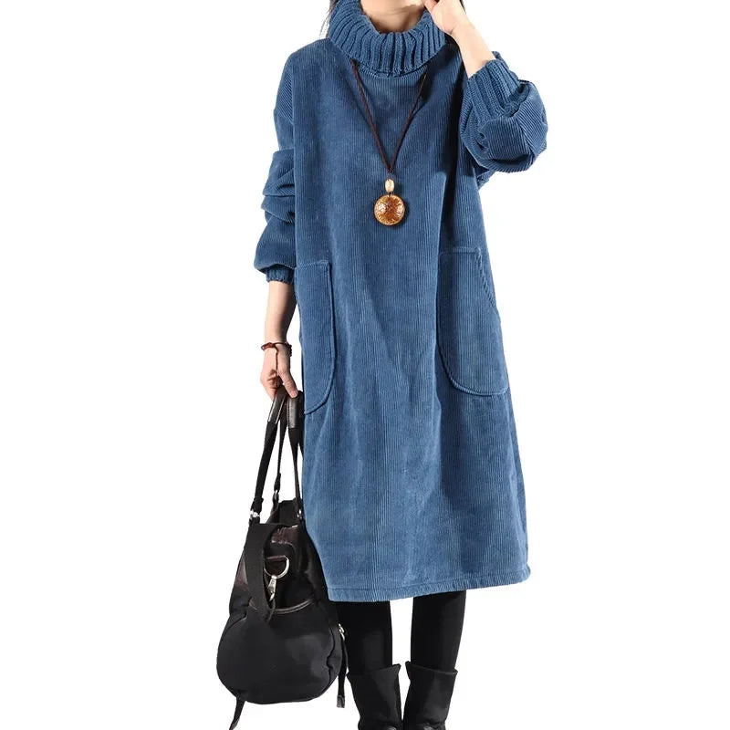 Marilyn | Luxuriously Soft Cozy Turtleneck Winter Dress