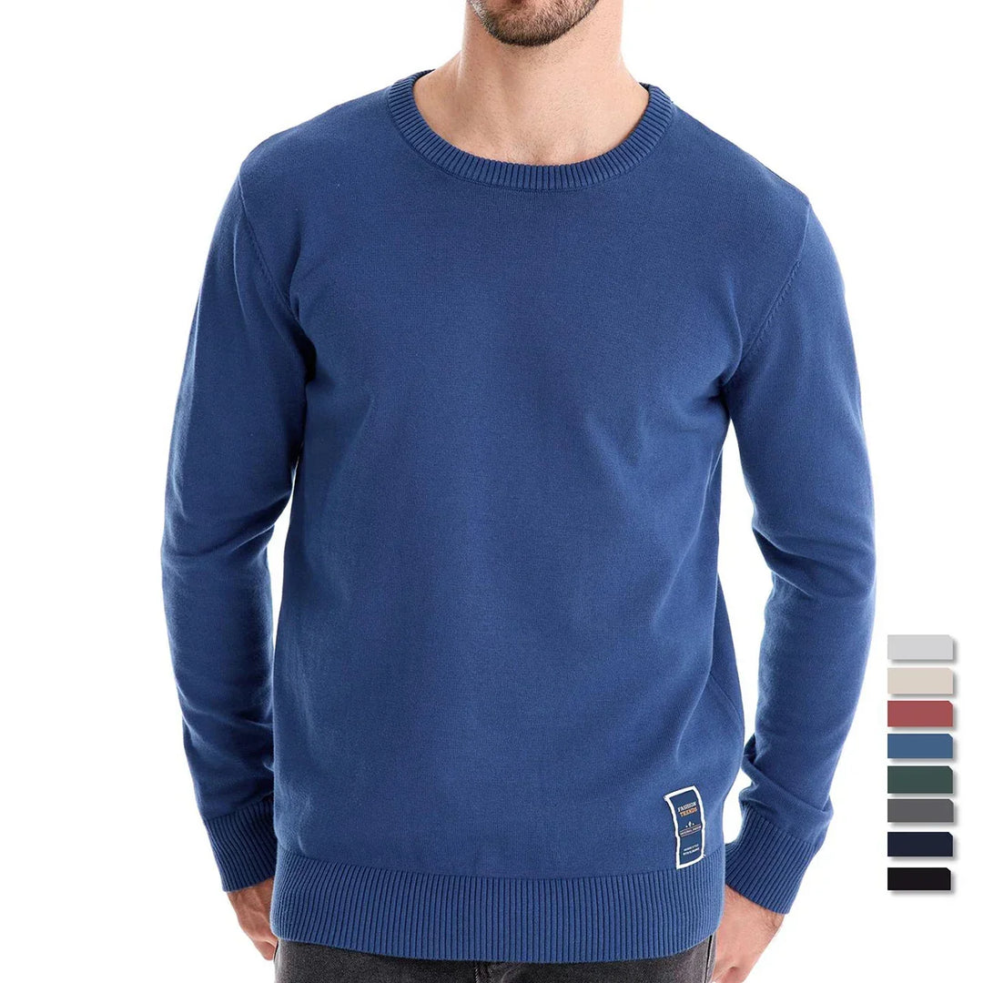 Casual Sweater with Round Neck
