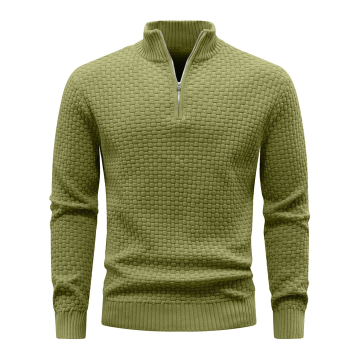 Waffle Knitted Men's Sweater