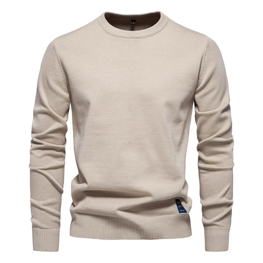 Casual Sweater with Round Neck
