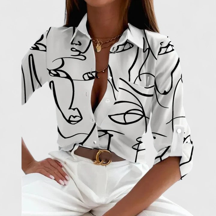 Lisette | Sophisticated Long Sleeve Top