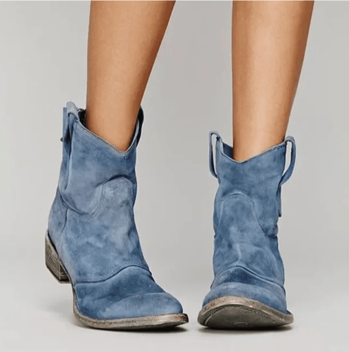Roselle Suede Cowboy Boots