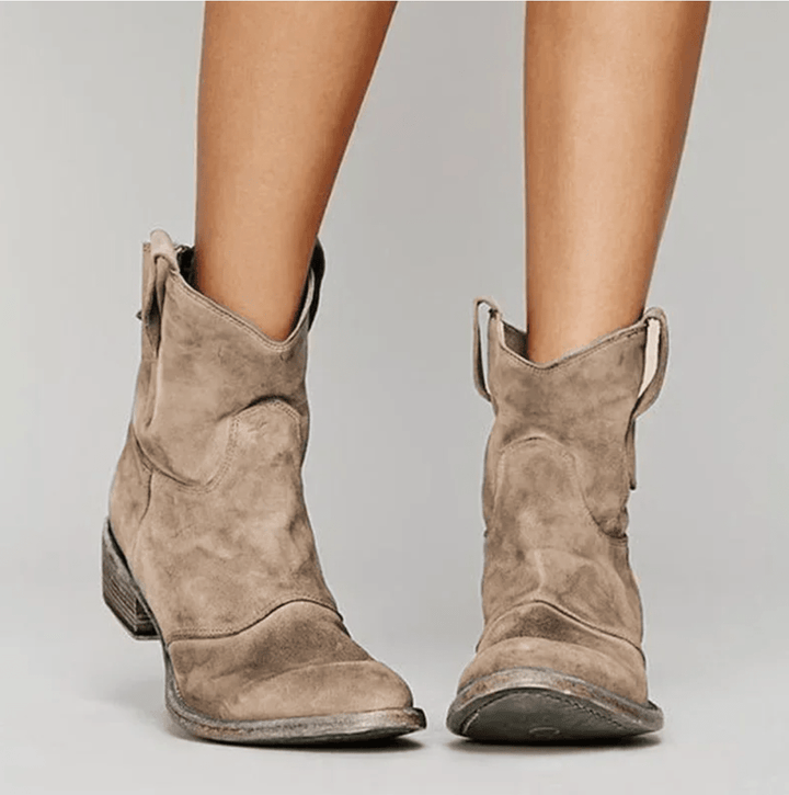 Roselle Suede Cowboy Boots