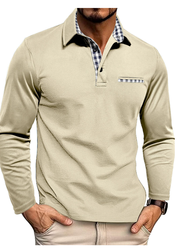 Polo Shirt with Long Sleeves