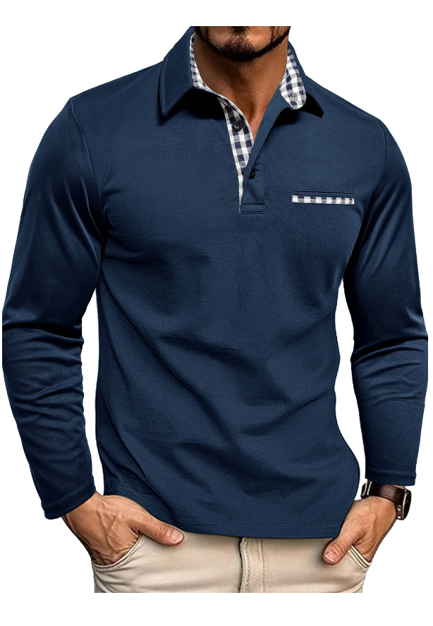 Polo Shirt with Long Sleeves