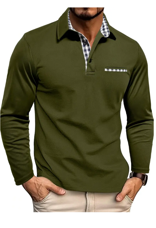 Polo Shirt with Long Sleeves