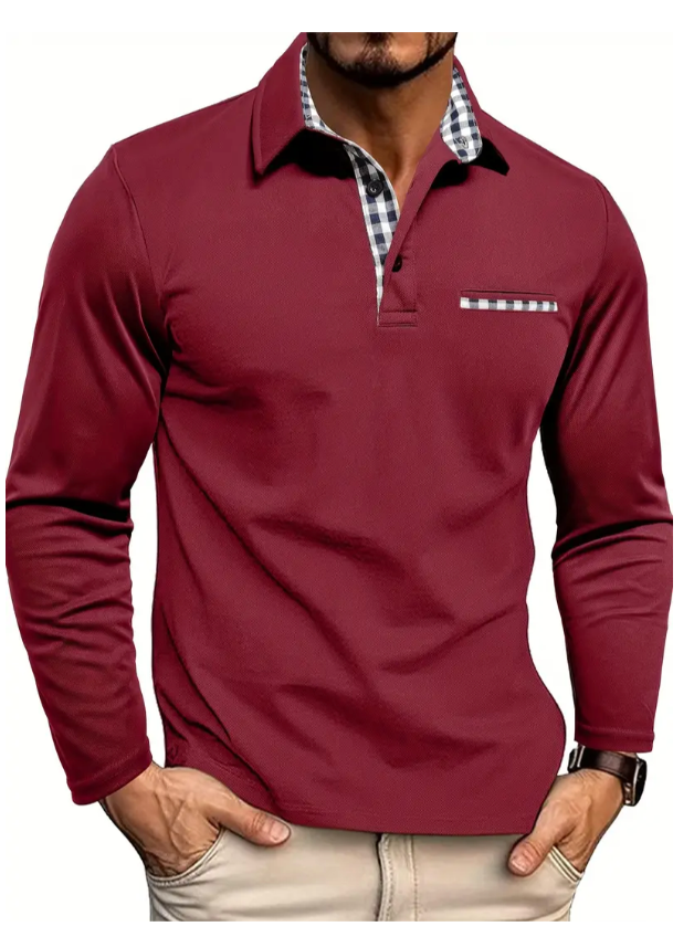 Polo Shirt with Long Sleeves