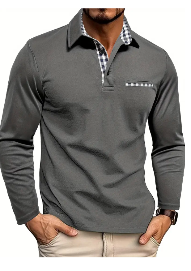 Polo Shirt with Long Sleeves