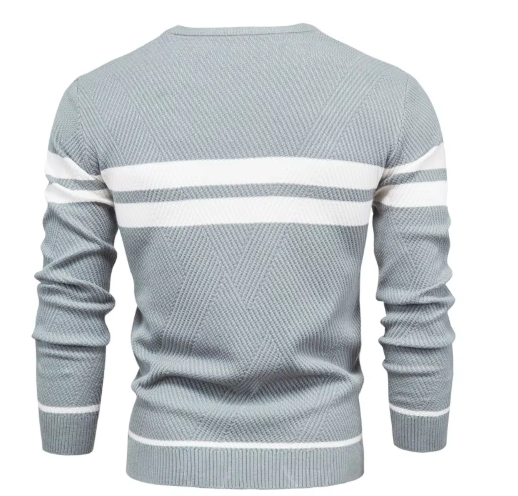 Modern Men's Sweater with Stripe Design