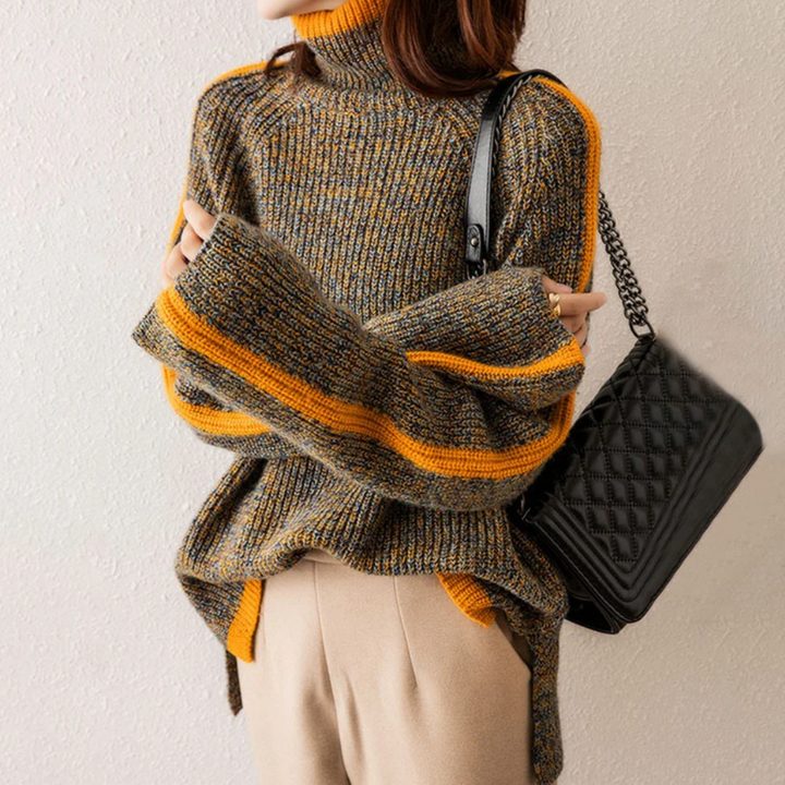 Eva - Cozy Turtleneck Knit Sweater