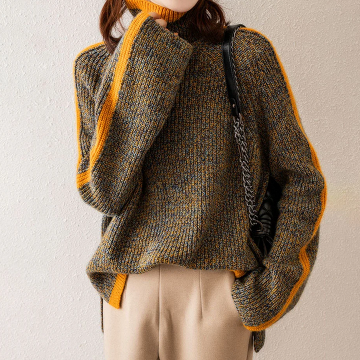 Eva - Cozy Turtleneck Knit Sweater