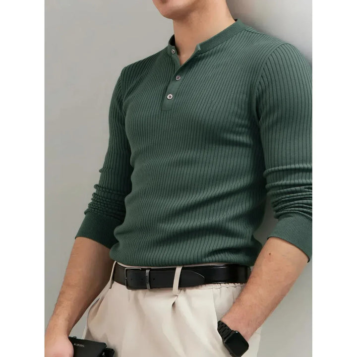 Casual Winter Polo Shirt with Buttons