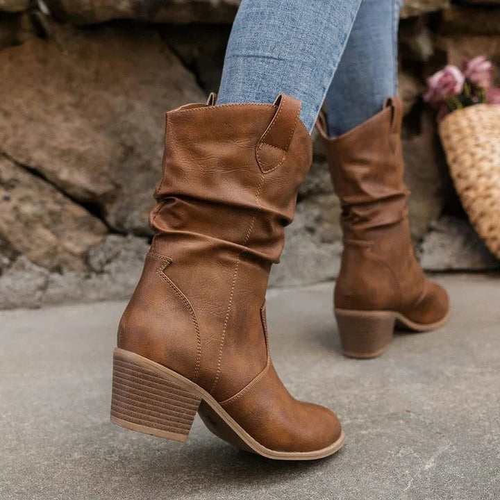Silvana Genuine Leather Ankle Boots