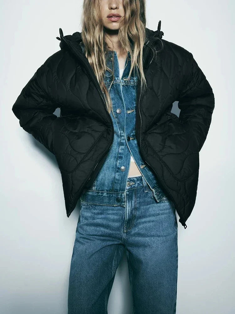 Vara | Women's Cozy Relaxed Fit Hooded Winter Jacket