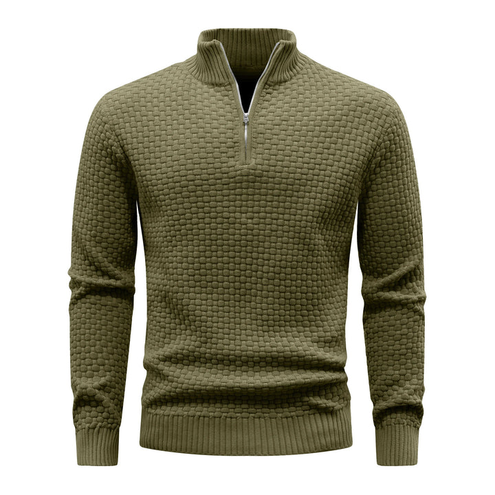 Waffle Knitted Men's Sweater