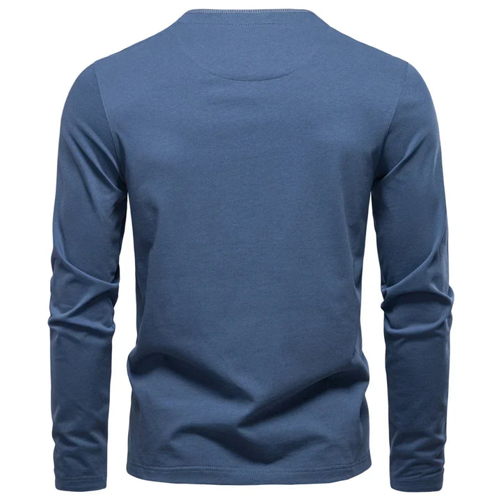 Henley Men's Shirt with Long Sleeves