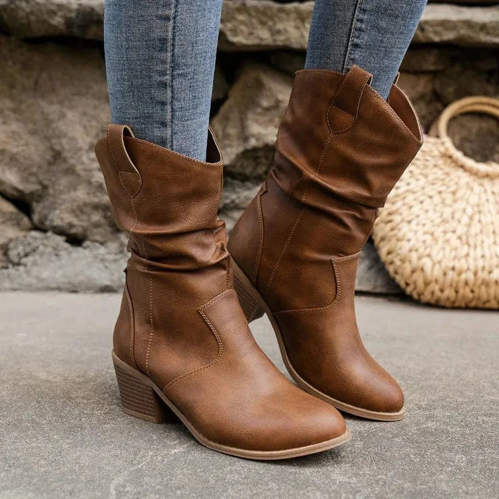 Silvana Genuine Leather Ankle Boots