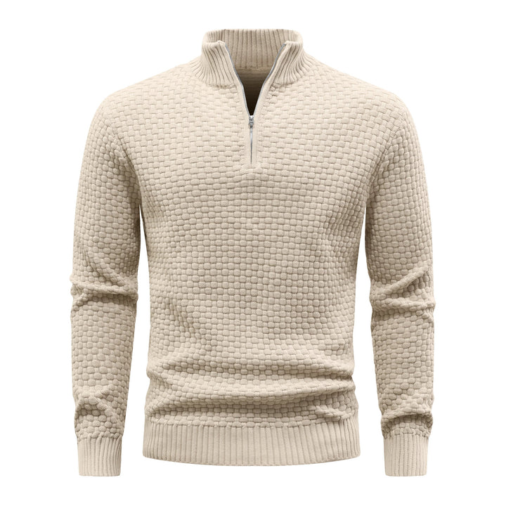 Waffle Knitted Men's Sweater