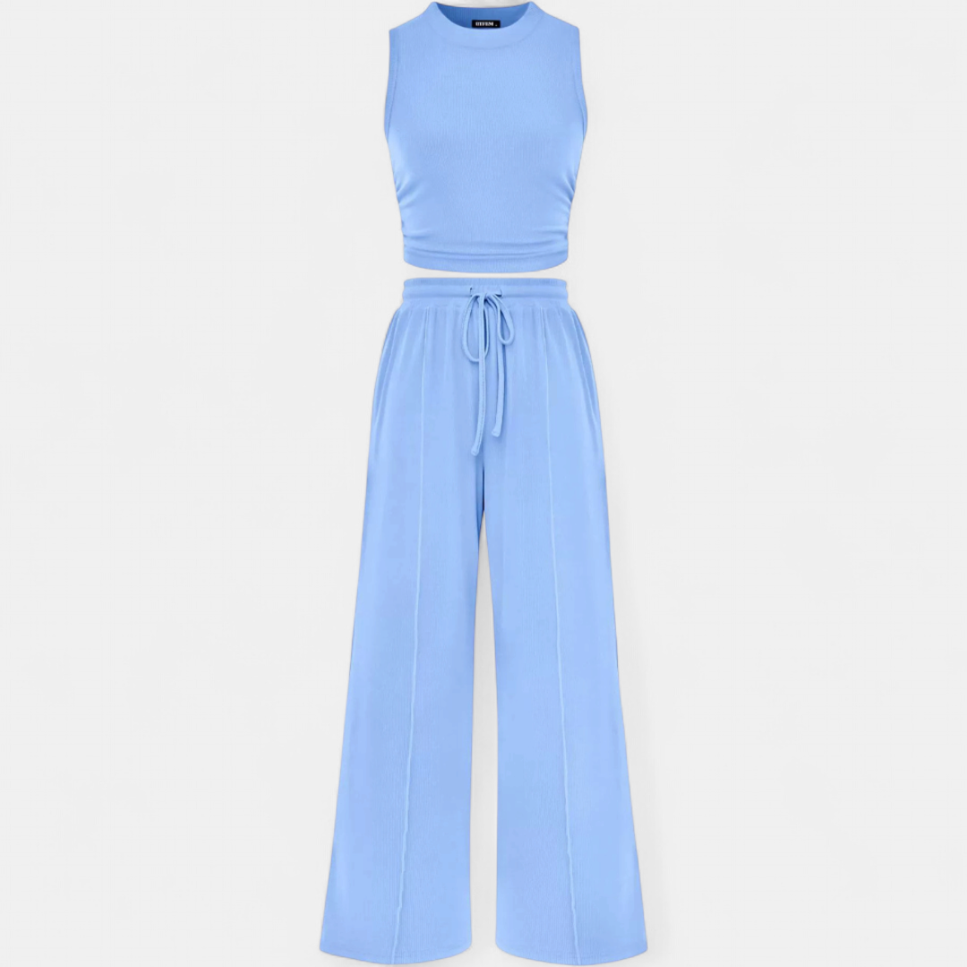 CLEO™ – Easy Knit Wide-Leg Lounge Ensemble