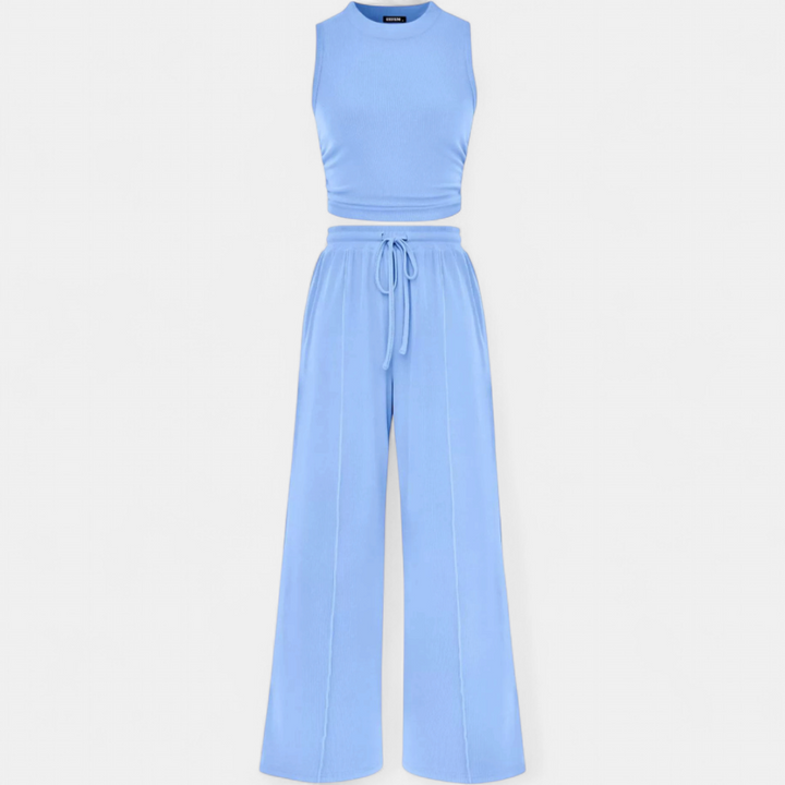 CLEO™ – Easy Knit Wide-Leg Lounge Ensemble