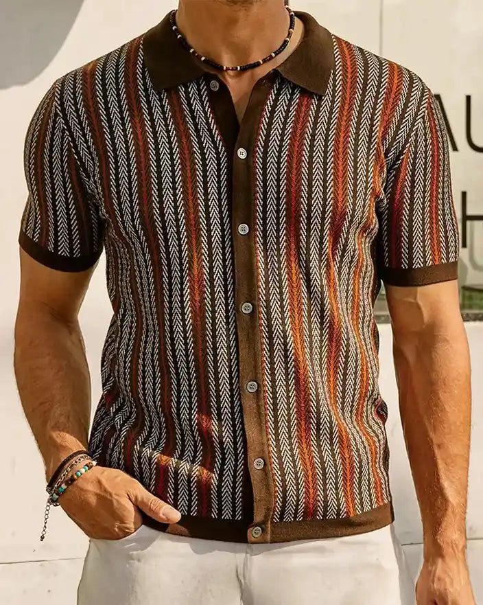 Herringbone Patterned Shirt