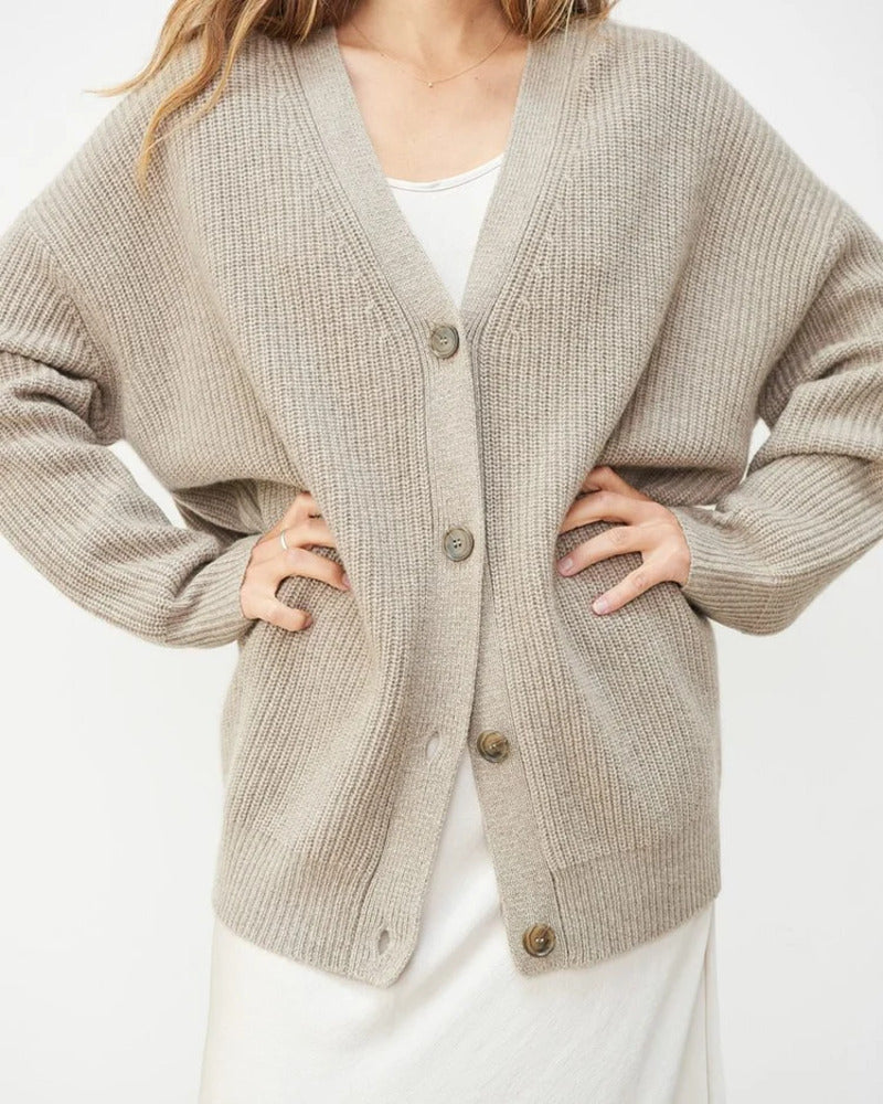 Idris | Women's Longline Cardigan with Relaxed Fit and Extended Sleeves