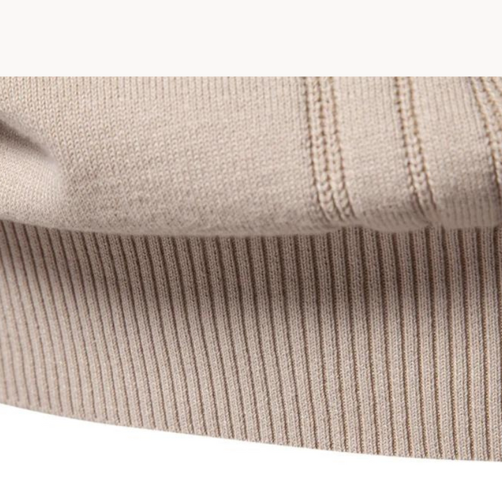 Men's Sweater with Check Design