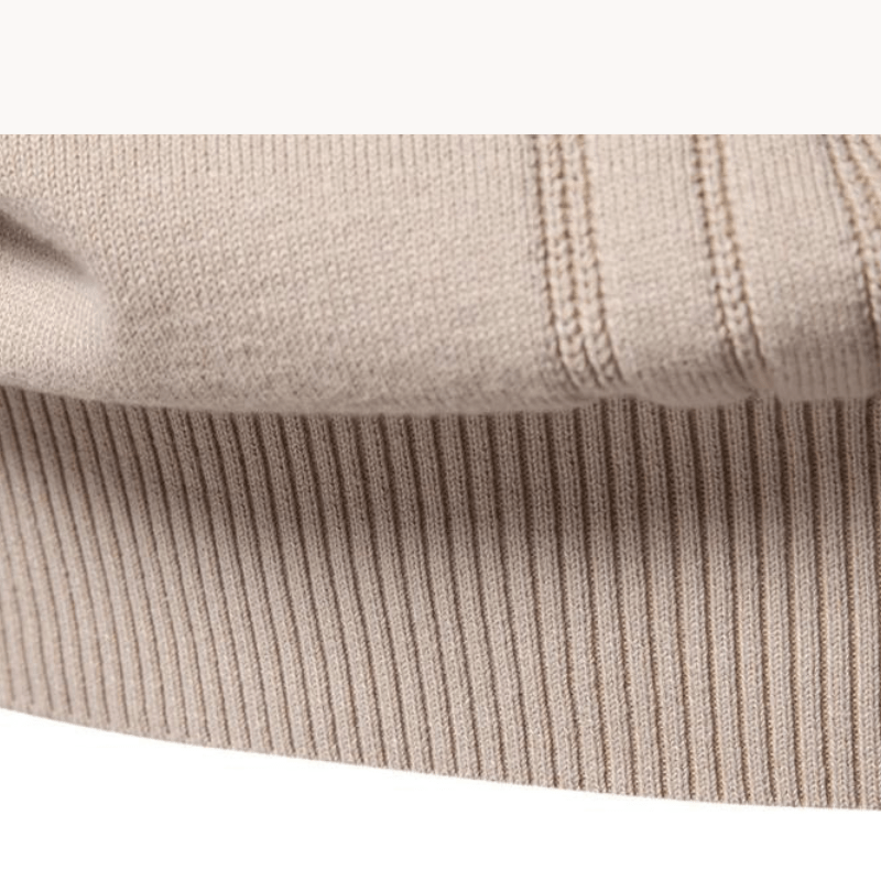 Northrow | Men's Classic Knit Sweater in Soft Cotton with Plaid Design