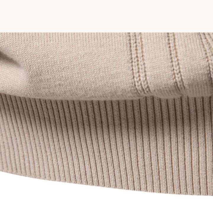 Northrow | Men's Classic Knit Sweater in Soft Cotton with Plaid Design