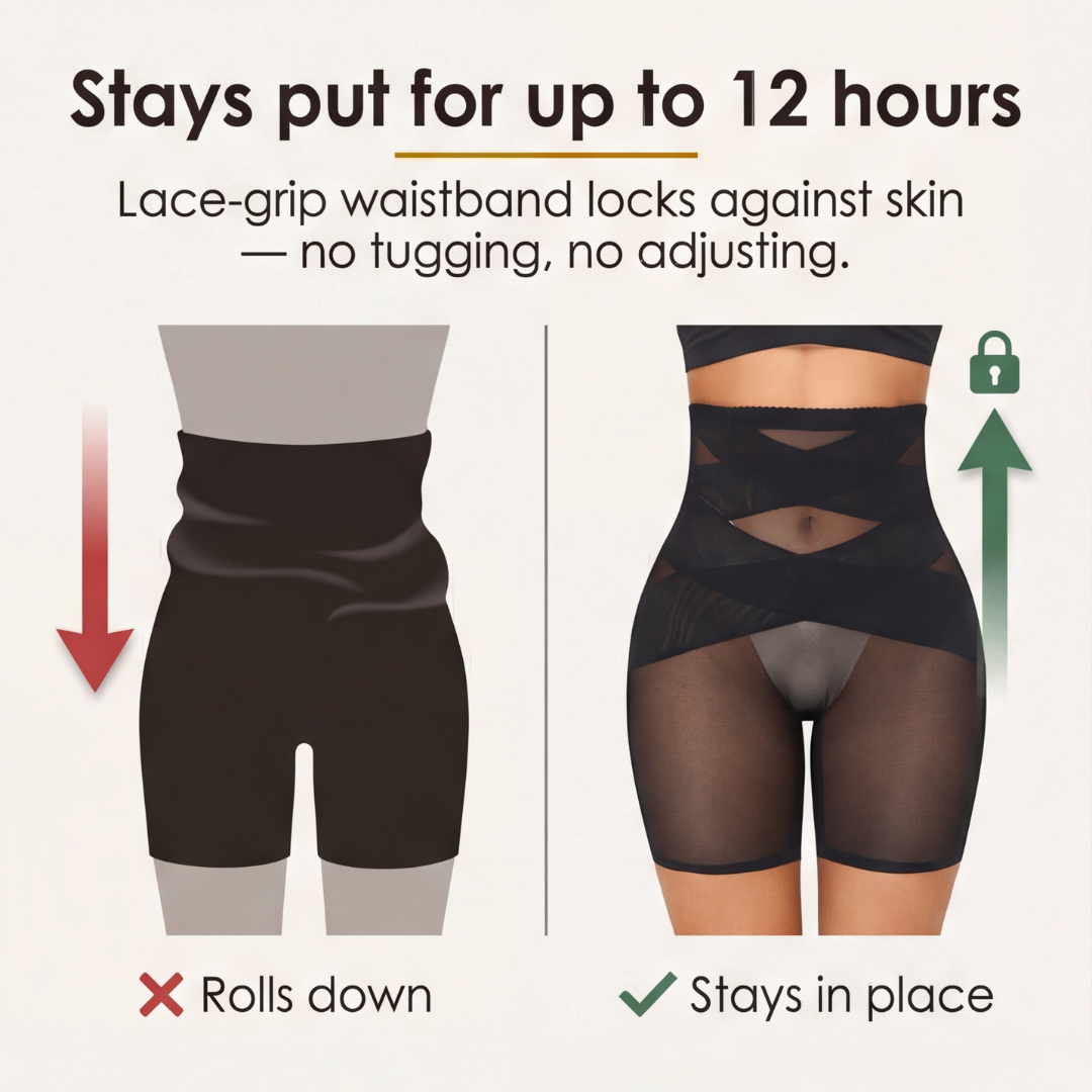 Lovushape – High-Waisted Cross Compression Shapewear