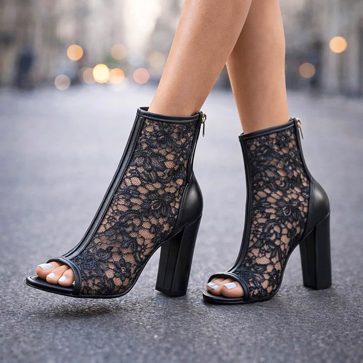 Liliana Lace-Up Heeled Boots