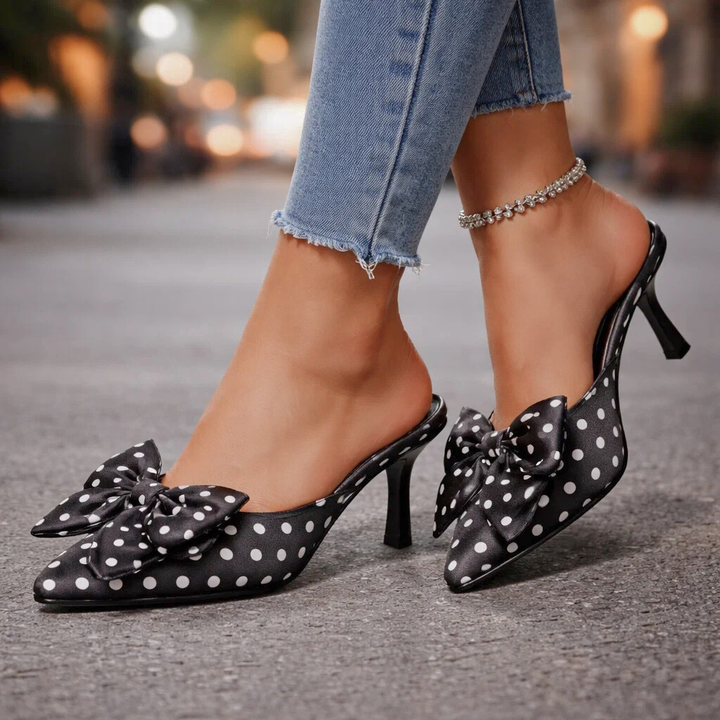 Vivienne Polka Dot Bow Heels