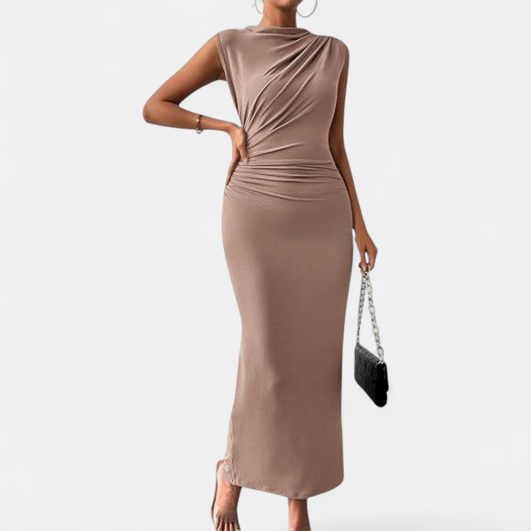 MELODY | Chic Bodycon Dress with Back Slit for Cocktail Events