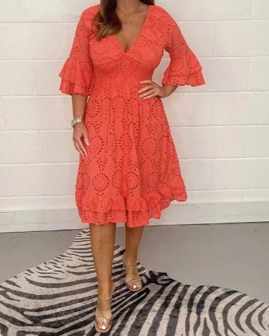 Lior - Chic Lace Evening Dress