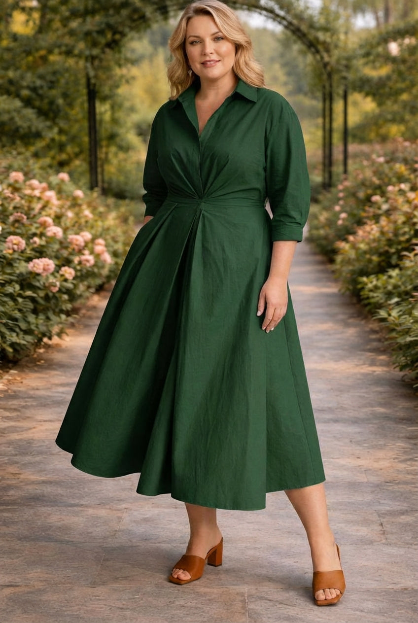 Lottie | Flowing Maxi Dress with Wrap-Front Design