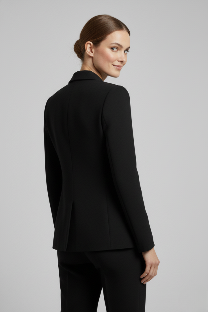 Clover | Women's Double-Breasted Blazer with Bold Button Front