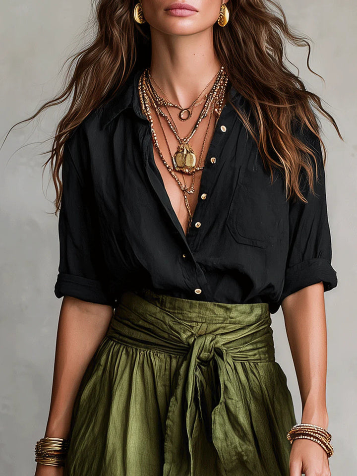Camilla | Midi Set with Tie-Waist Detail