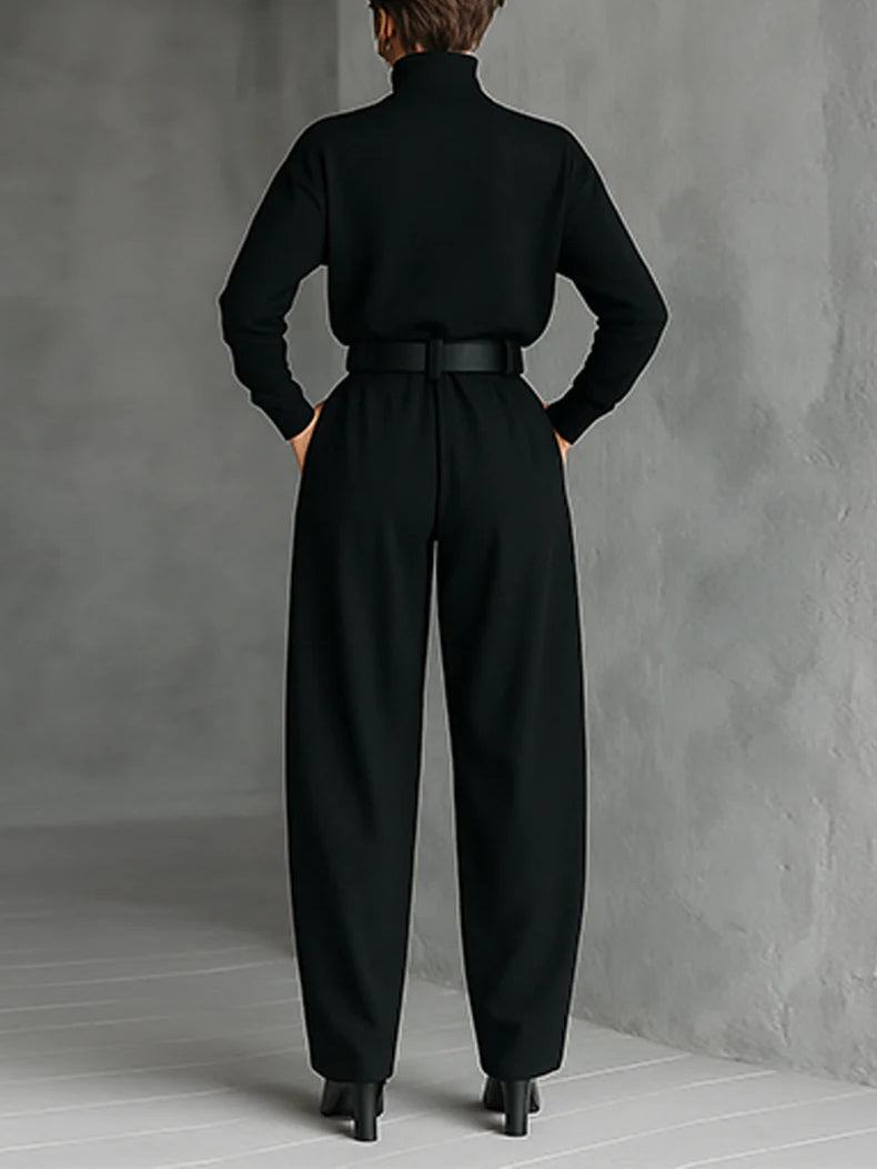 JULIET - Turtleneck and Straight-Leg Pant Ensemble