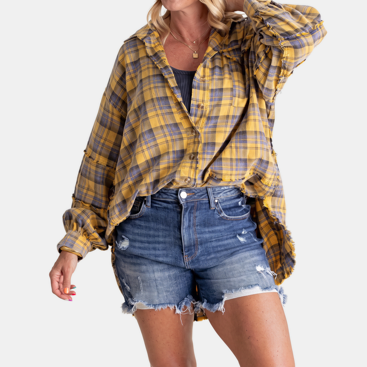 ZOEY | OVERSIZED LANTERN-SLEEVE SHIRT