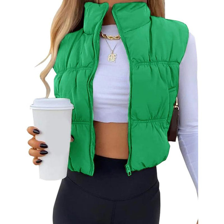 Caroline | Women's Sleek Stand Collar Sleeveless Puffer Vest