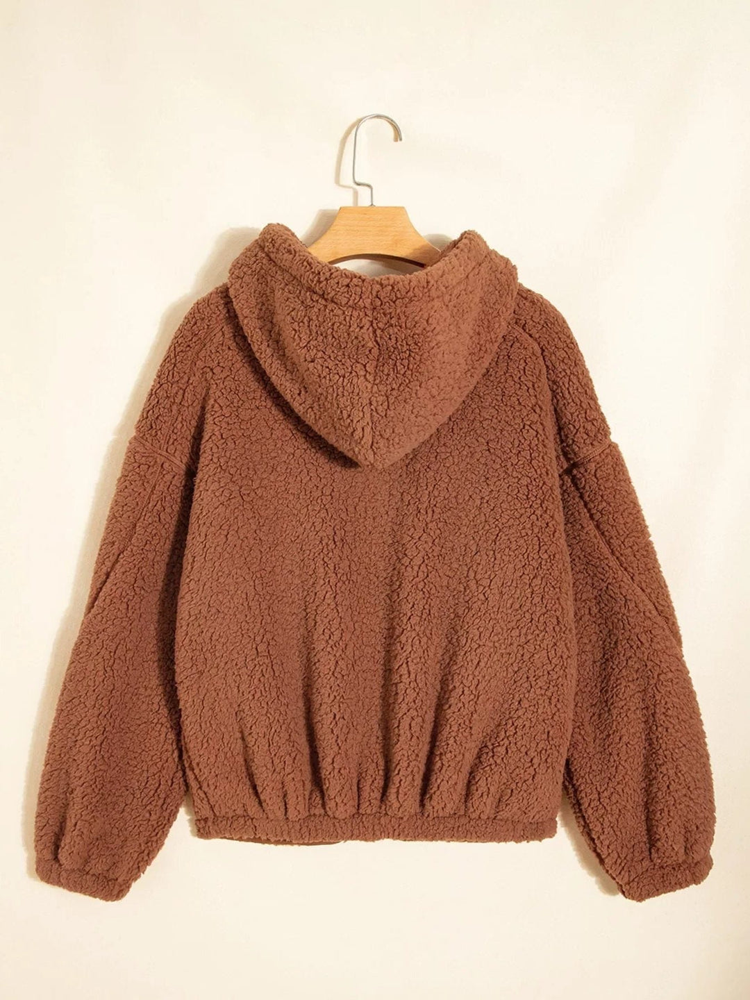Rhoda | Women's Oversized Teddy Zip-Up Jacket with Stand Collar