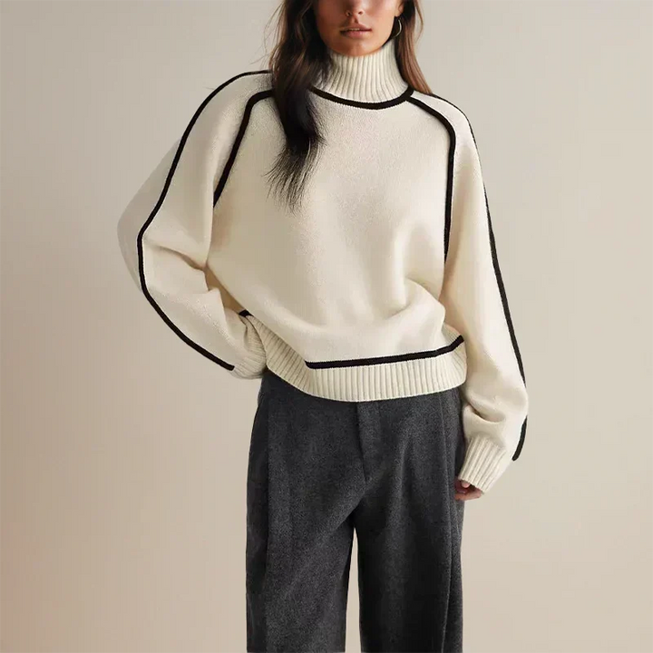 Faylin | Chic Women's Turtleneck Sweater with Elegant Details