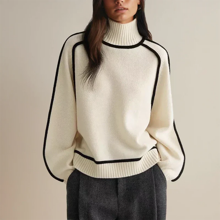 Faylin | Chic Women's Turtleneck Sweater with Elegant Details